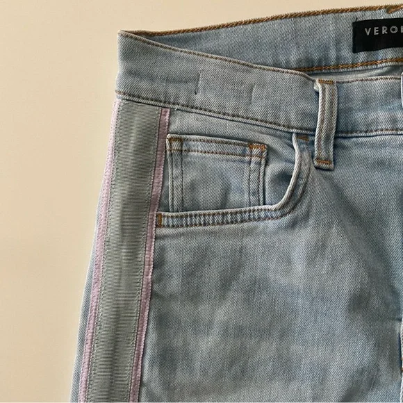 New Veronica Beard Carolyn Tuxedo Stripe Baby Boot Jeans Size 28/6 - Picture 8 of 11